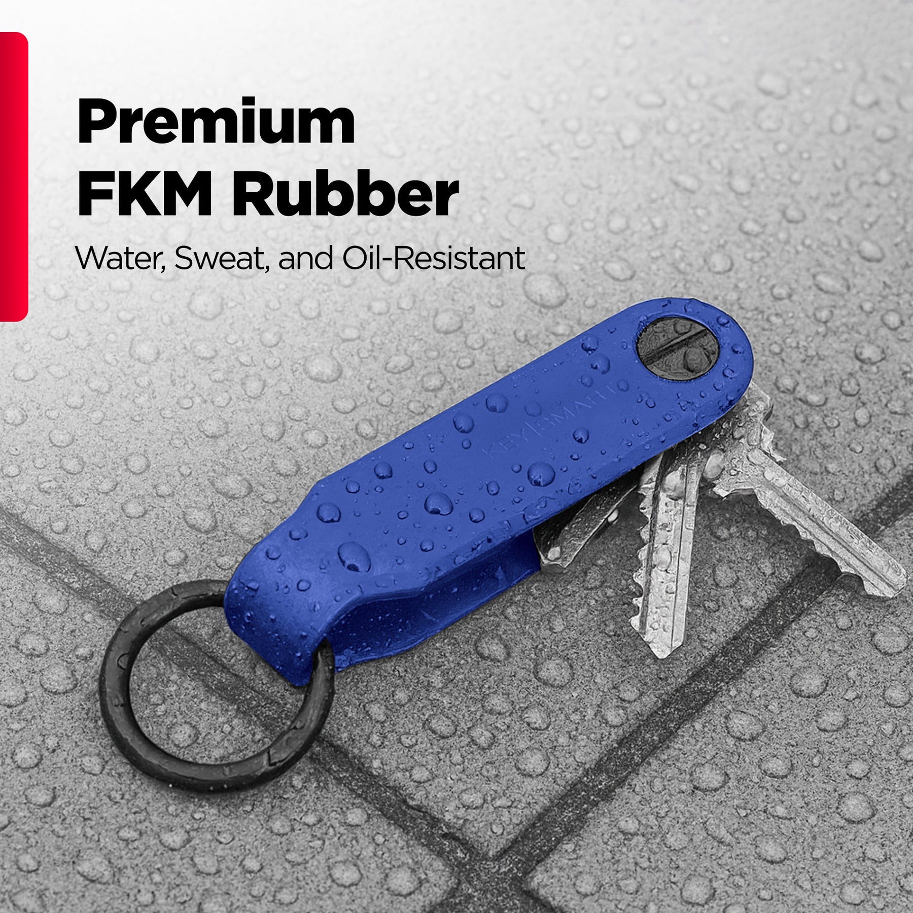 Keysmart® Loop Blue | Key Holder With Locking Screws | Organize Up To 5 Keys