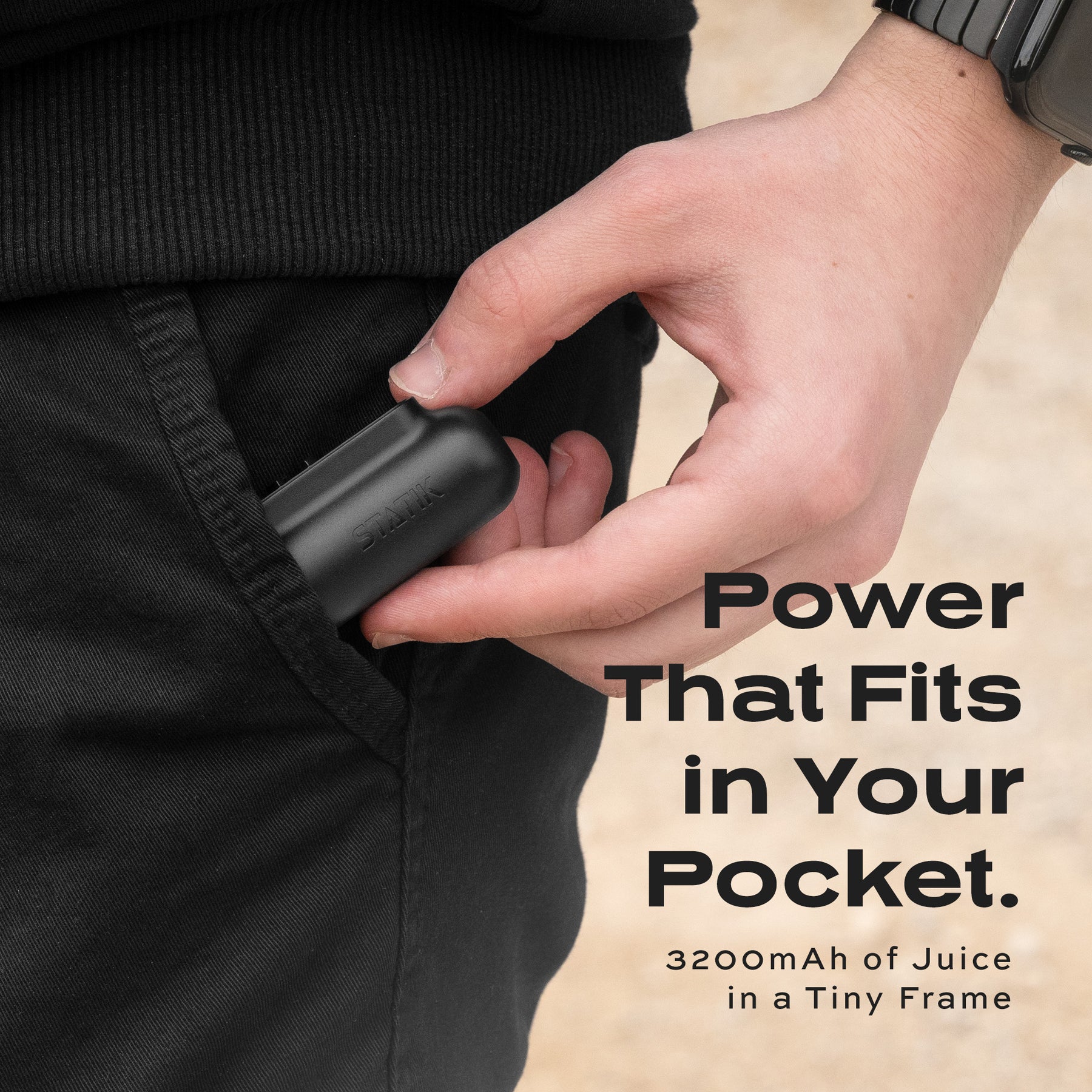 Statik® Snap-N-Charge® | Universal Magnetic Power Bank