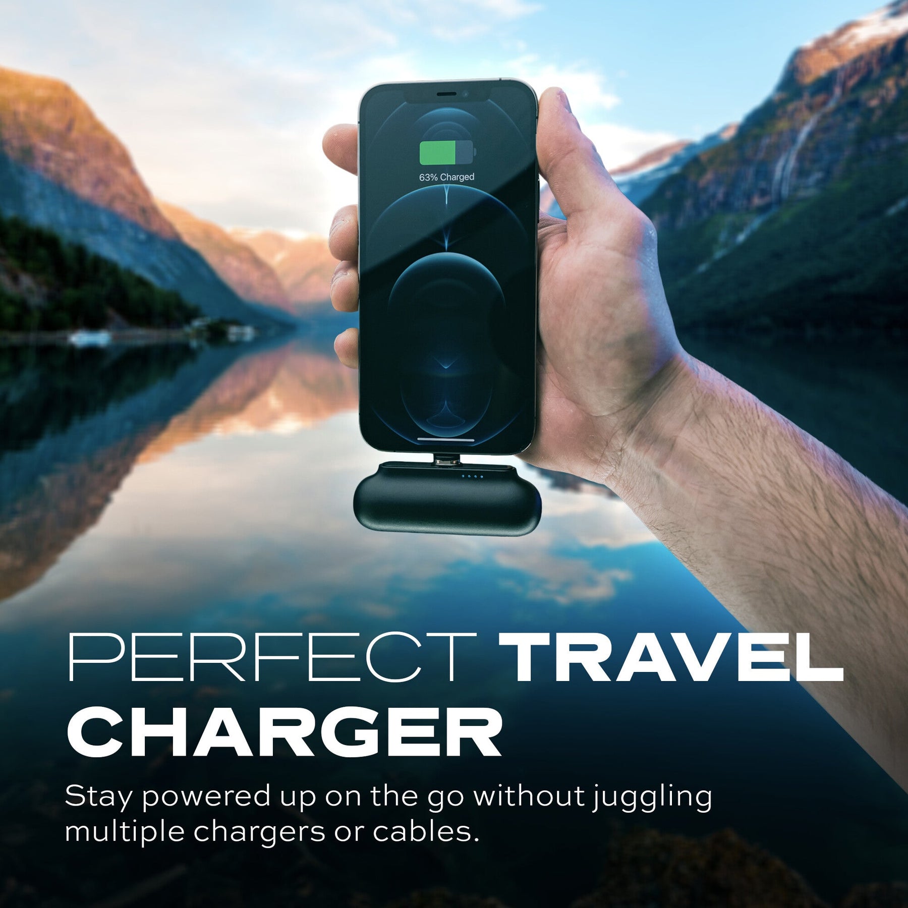 Statik® Snap-N-Charge | Universal Magnetic Power Bank