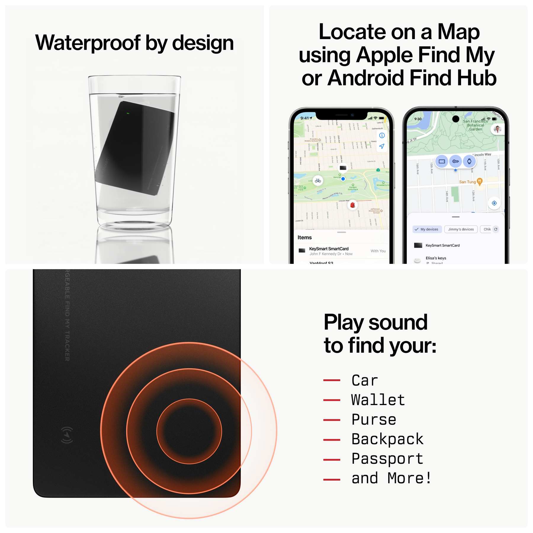 SmartCard (Gen 3) | Works With Apple Find My & Android Find Hub  | Wireless Charging