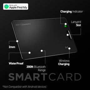 KeySmart® SmartCard | Works With Apple Find My App | Wireless Charging