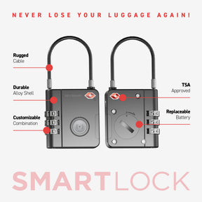 KeySmart SmartLock: The World's First Trackable Luggage Lock