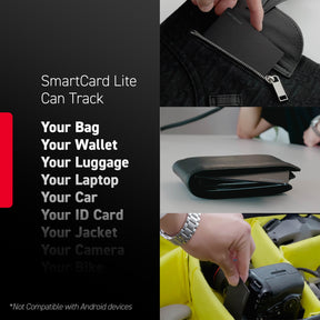 KeySmart® SmartCard Lite | Works With Apple Find My App | 2 Year Battery