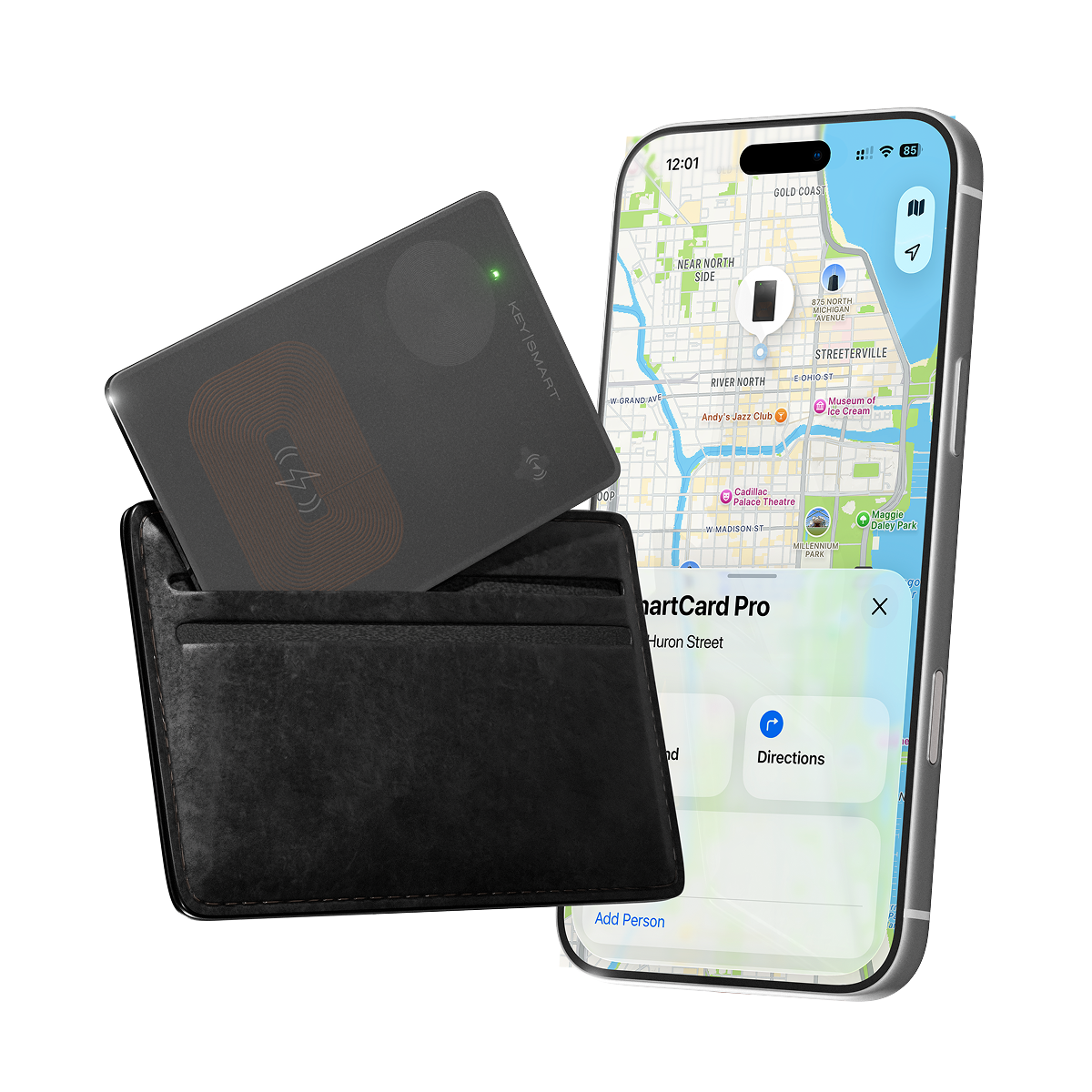 SmartCard Pro | Works With Apple Find My & Android Find Hub  | Wireless Charging