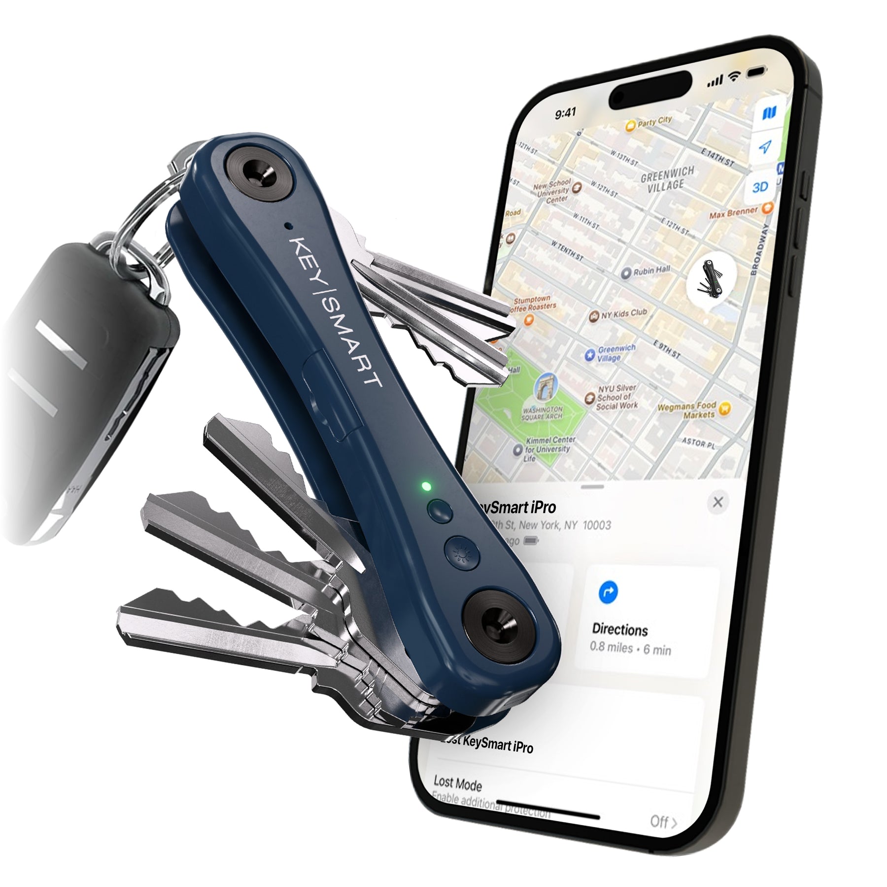 KeySmart® iPro | Works With Apple Find My Network | Holds Up to 14 Keys