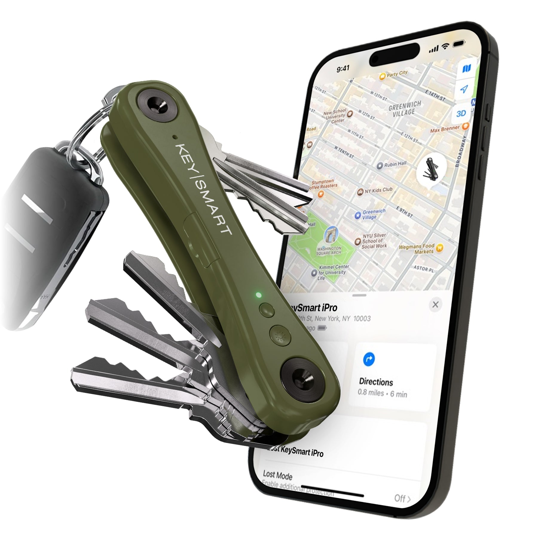 KeySmart® iPro | Works With Apple Find My Network | Holds Up to 14 Keys