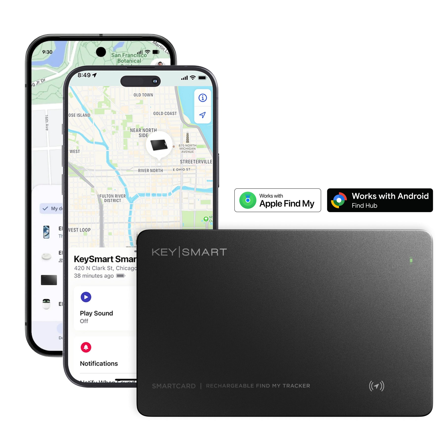 SmartCard (Gen 3) | Works With Apple Find My & Android Find Hub  | Wireless Charging