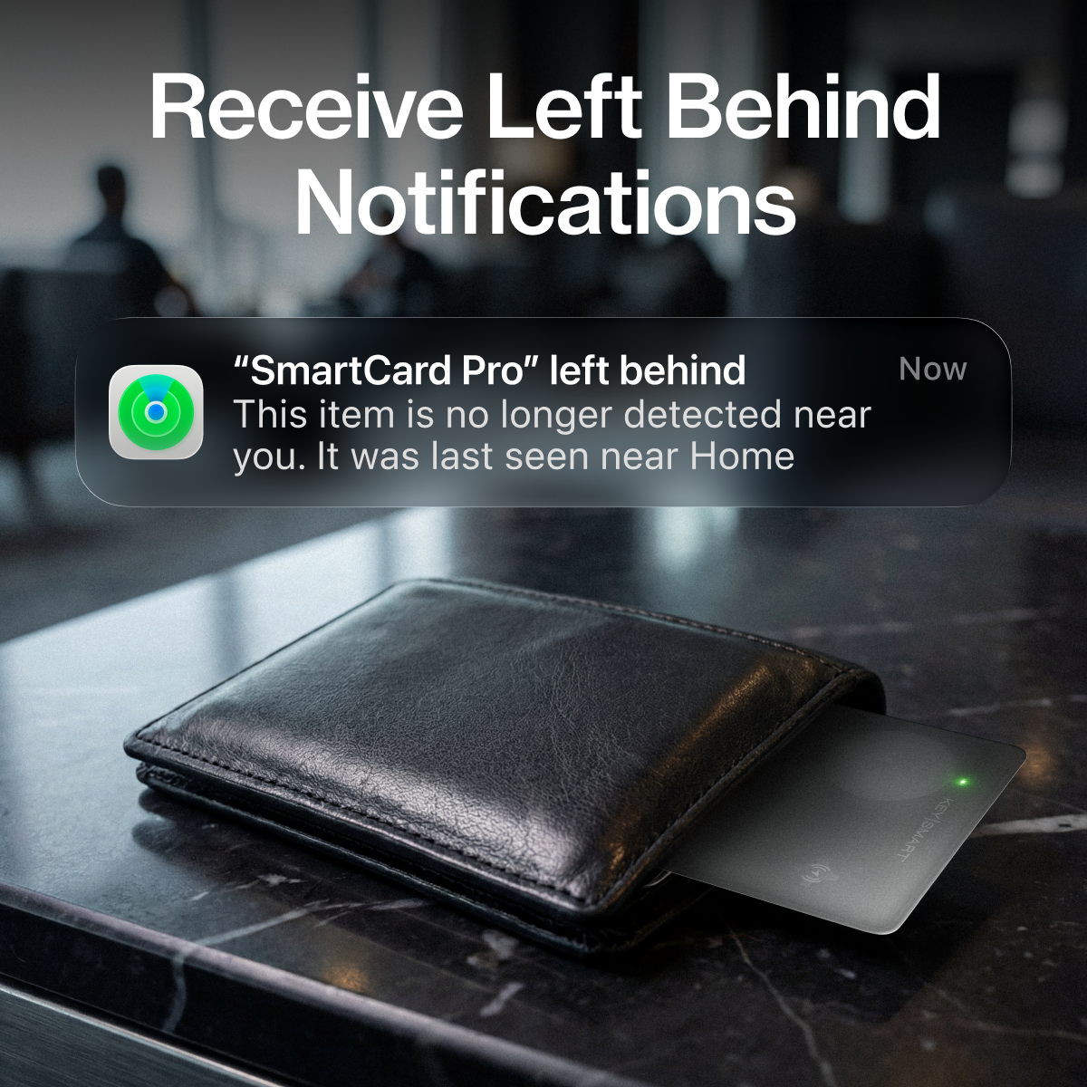 SmartCard Pro | Works With Apple Find My & Android Find Hub  | Wireless Charging
