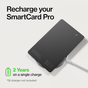 SmartCard Pro | Works With Apple Find My & Android Find Hub  | Wireless Charging