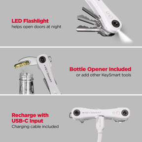 KeySmart® iPro | Works With Apple Find My Network | Holds Up to 14 Keys