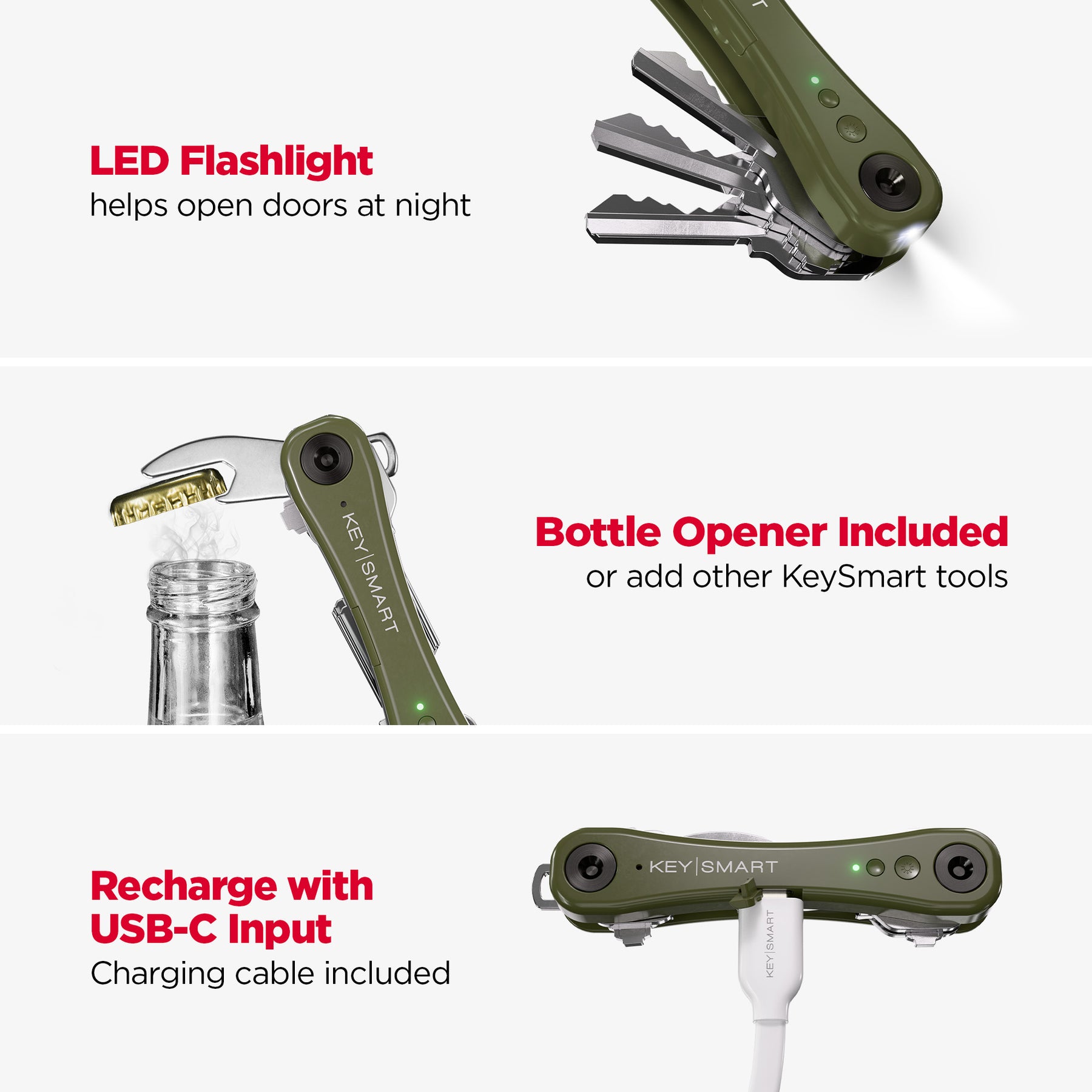 KeySmart® iPro | Works With Apple Find My Network | Holds Up to 14 Keys