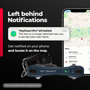KeySmart® iPro | Works With Apple Find My Network | Holds Up to 14 Keys