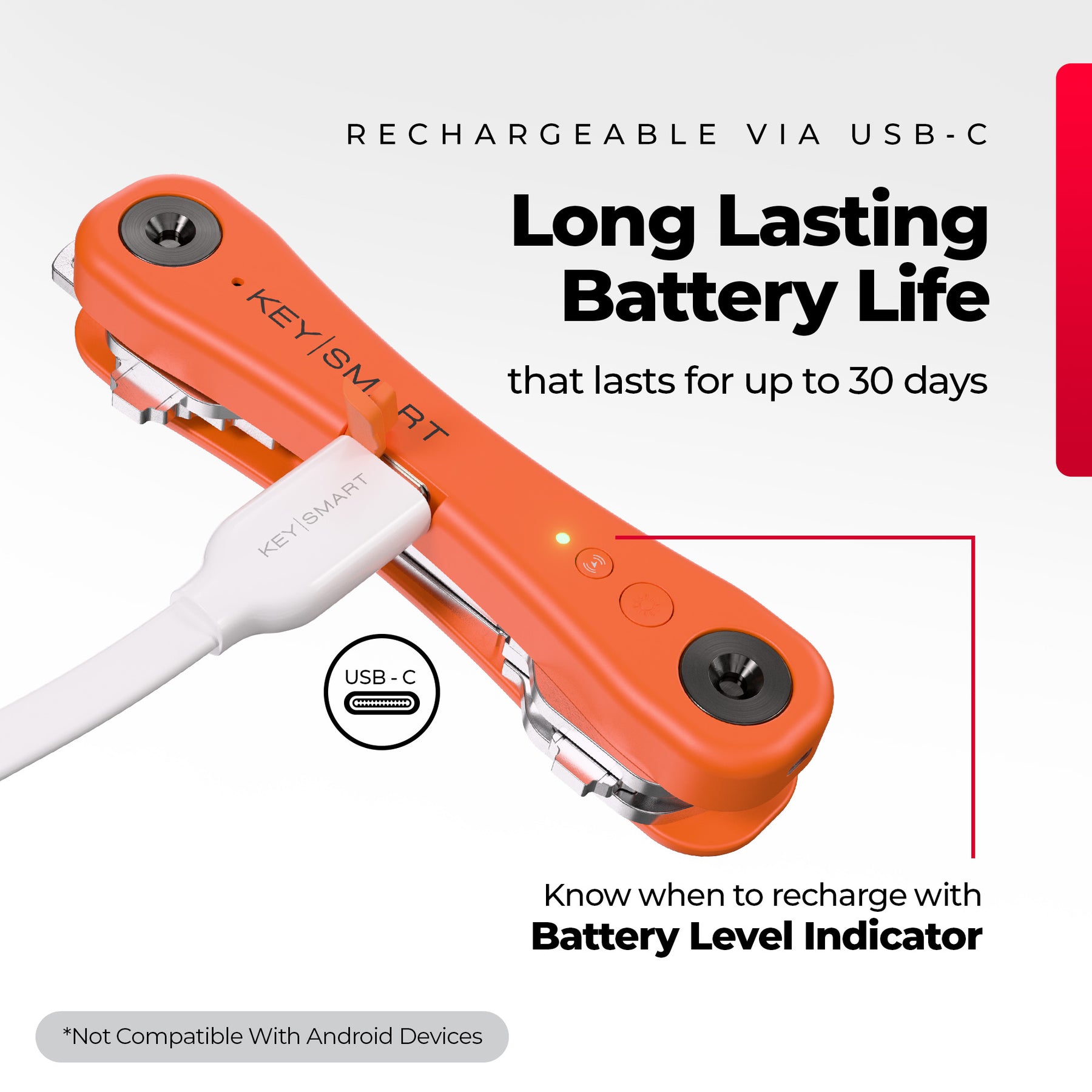 KeySmart® iPro | Works With Apple Find My Network | Holds Up to 14 Keys