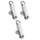 3 Pack Keysmart® Loop White | Key Holder With Locking Screws | Organize Up To 5 Keys | Multipack