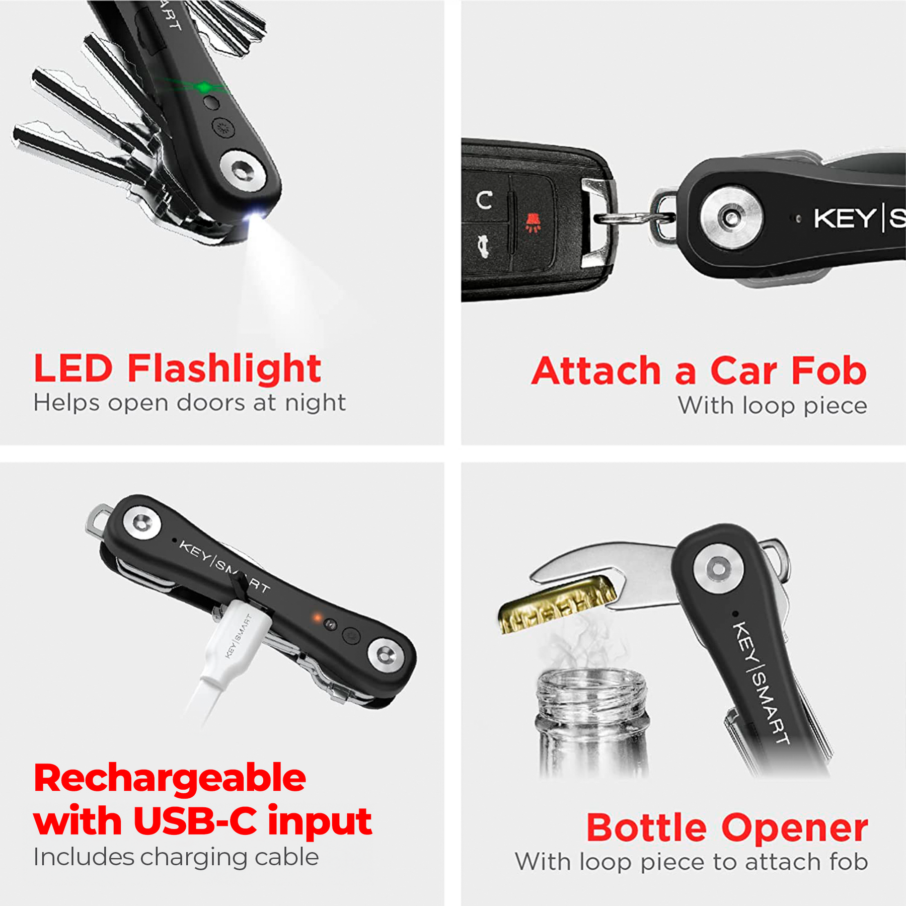 KeySmart® iPro | Works With Apple Find My Network | Holds Up to 14 Keys